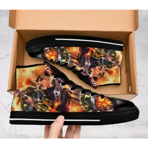 My Hero Academia Katsuki Bakugo Shoes High Top Sneakers for Kids and Adults Boku No Hero Accademia