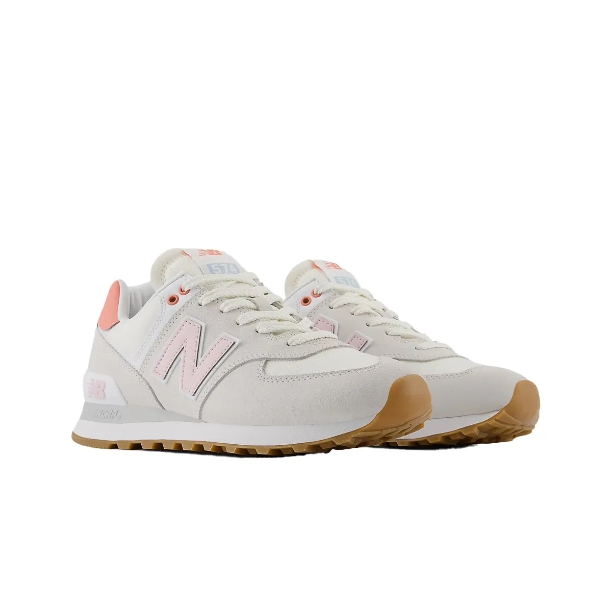 New Balance Womens 574 Casual Sneakers WL574IPK Reflection/Rose Sugar