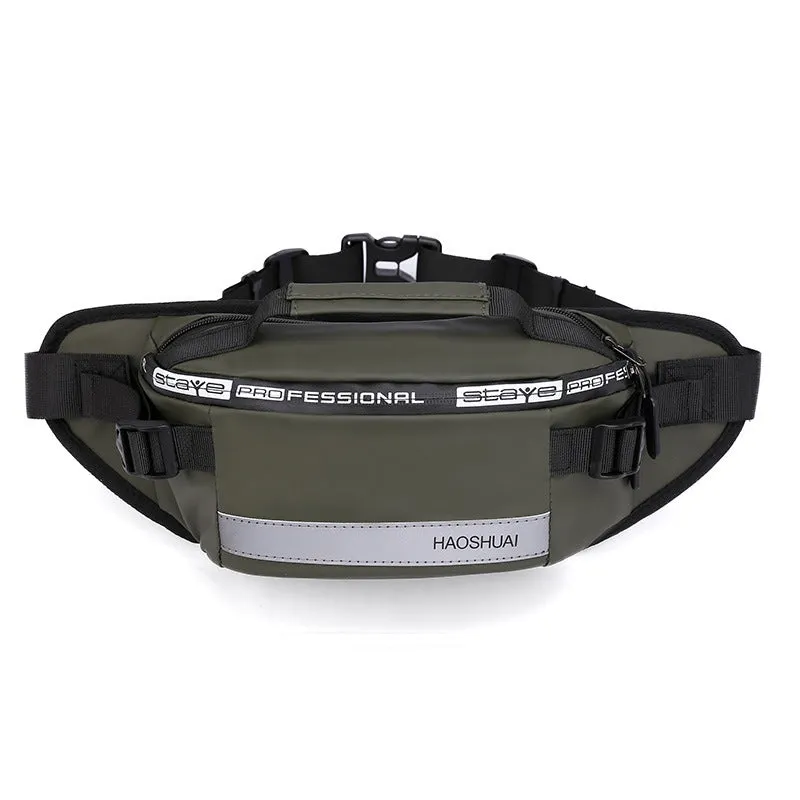 Reflective Waist Bags for Men, Crossbody Pack for Travel, Running, Hiking, Cycling