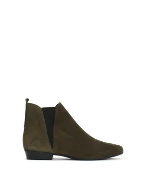 Rita Calf suede Moss green