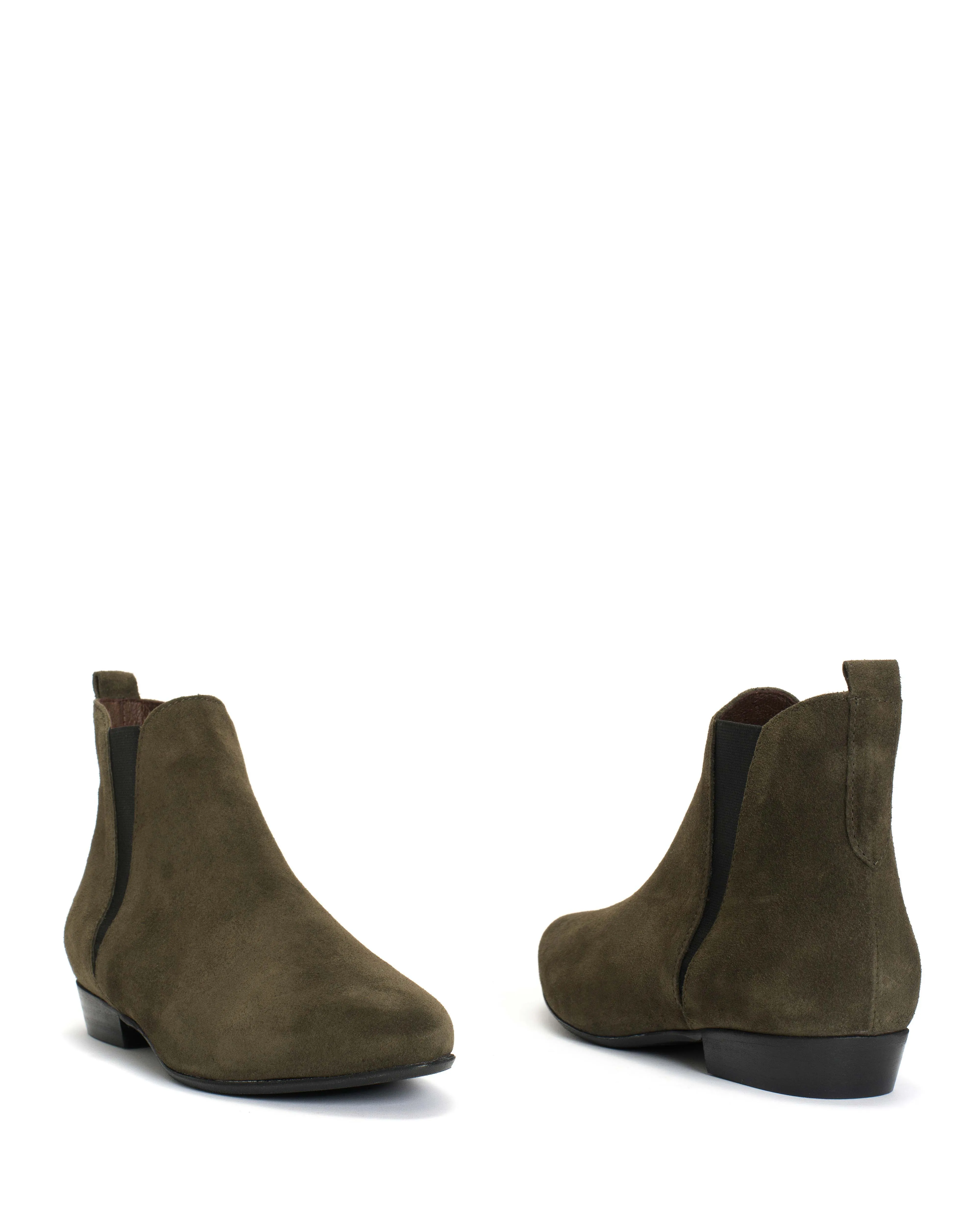 Rita Calf suede Moss green