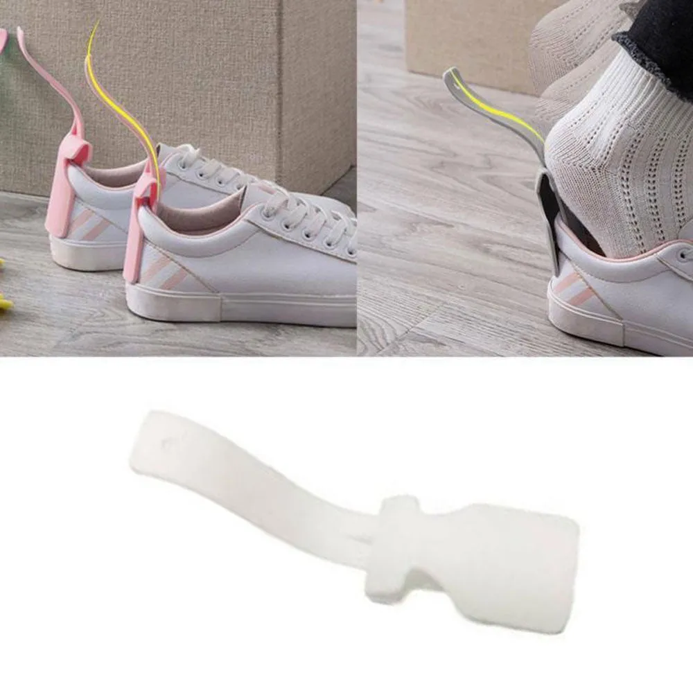 (Set of 2) 17.5x5cm Smarter Attachable Shoe Horn Ergonomic Shoe Horn - White