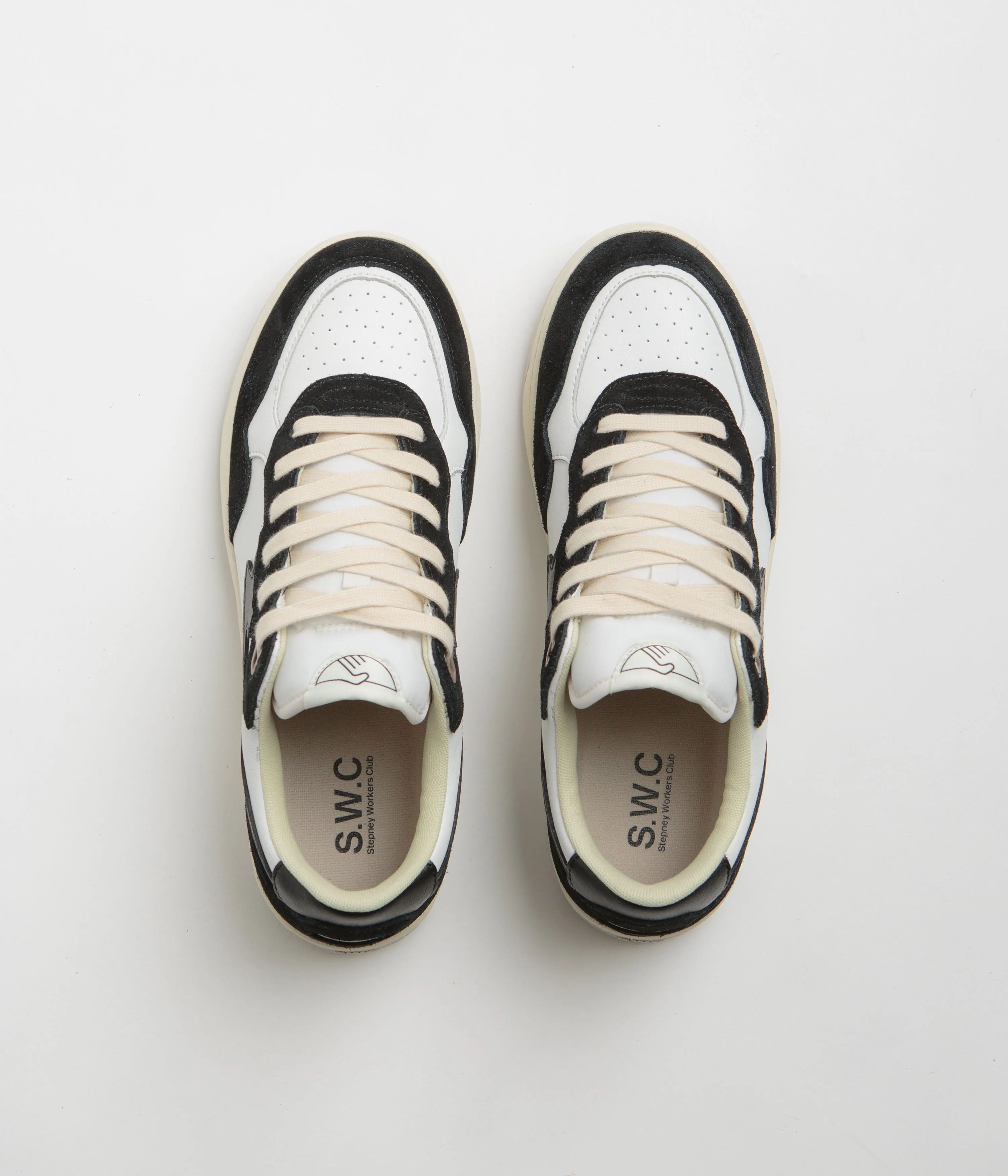 Stepney Workers Club Pro Cup 01 S-Strike Leather Shoes - Black White