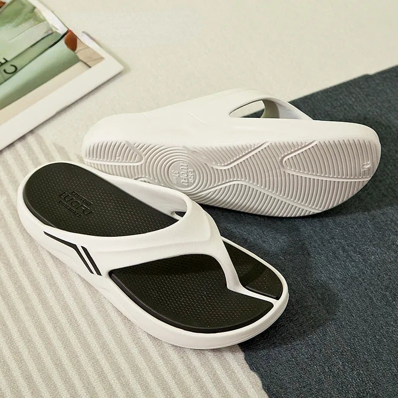 Summer outdoor wear beach shoes, non-slip, home thick tide, male and female couples, wearable, sports and leisure, flip-flops