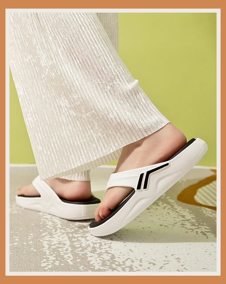 Summer outdoor wear beach shoes, non-slip, home thick tide, male and female couples, wearable, sports and leisure, flip-flops