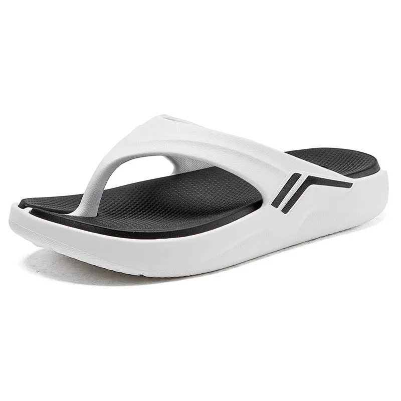 Summer outdoor wear beach shoes, non-slip, home thick tide, male and female couples, wearable, sports and leisure, flip-flops