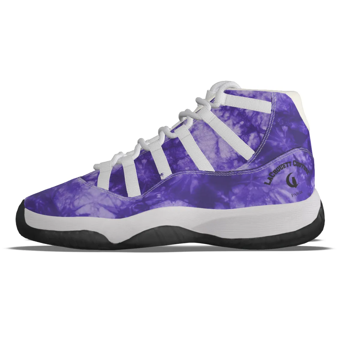 TIE DYE GRAPES Men's High Top Basketball Shoes