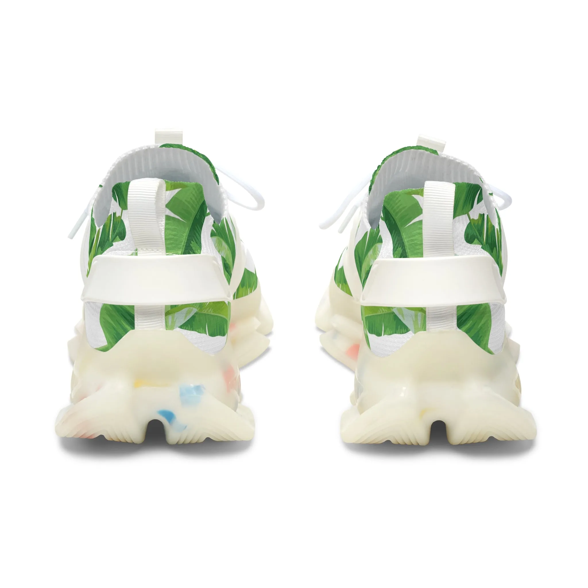 Tropical Plant Leaves Women's Mesh Sneakers