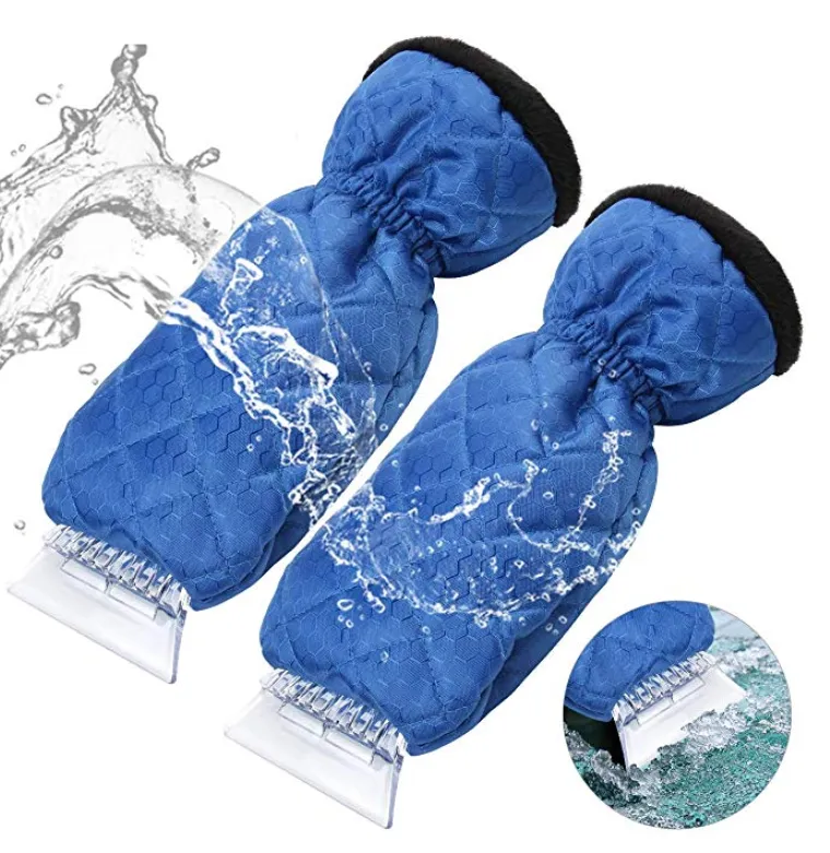 Two Pack Ice Scrapers for Car Detachable Cleaner Gloves | Brodtica.com