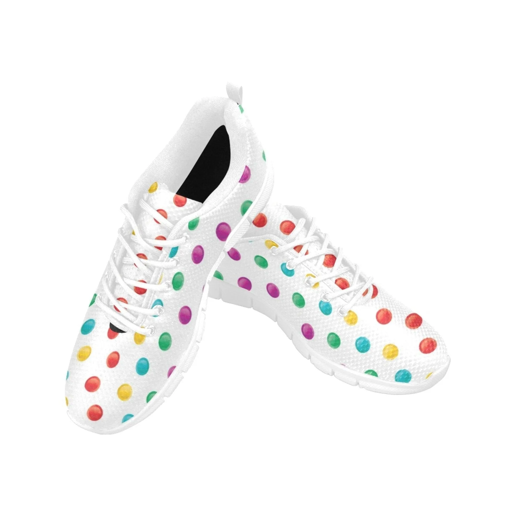 Uniquely You Womens Sneakers,  Polka Dot  Running Shoes by inQue.Style