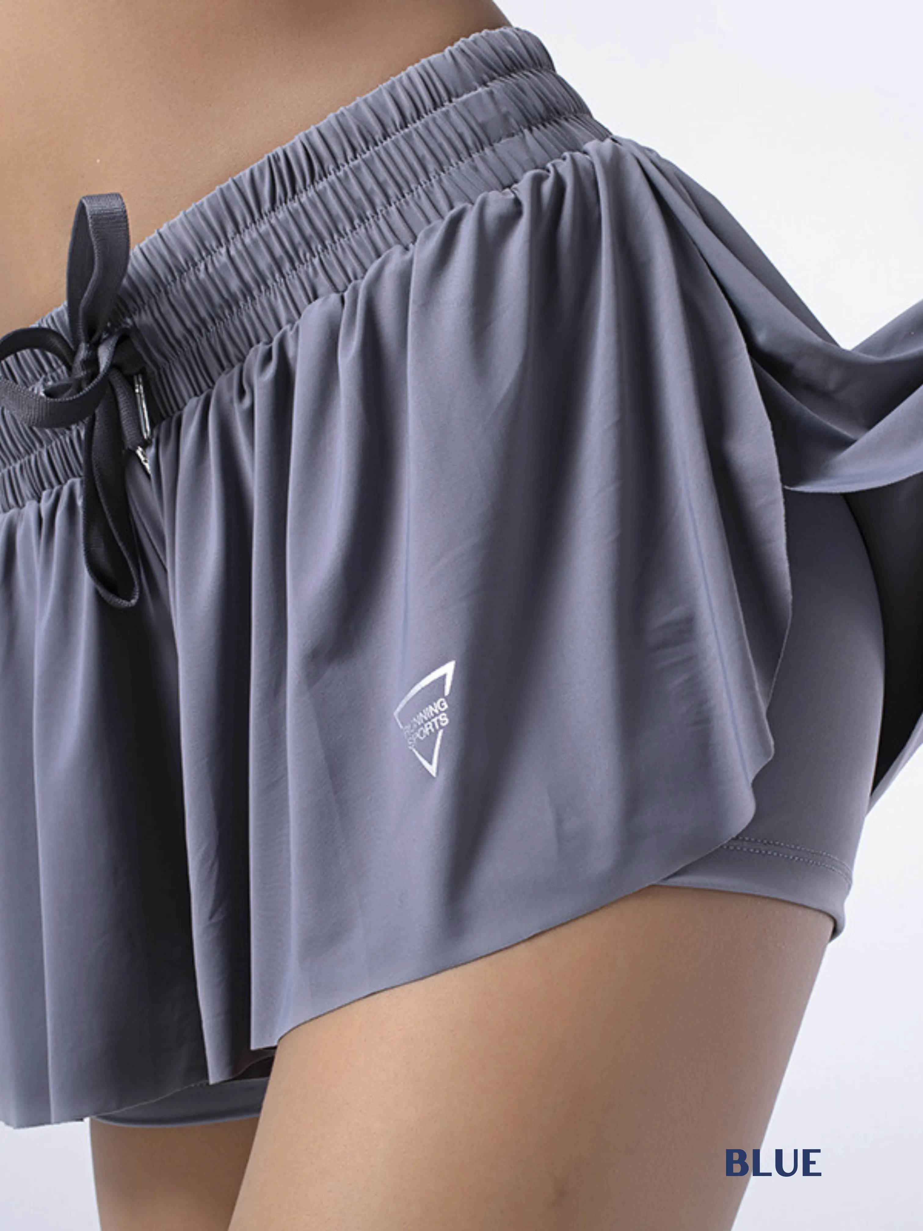 Urban Chic Skort. Double Flares. Tennis/Golf Skirt with built in Short. Athletic Skirt. Gift for Her.