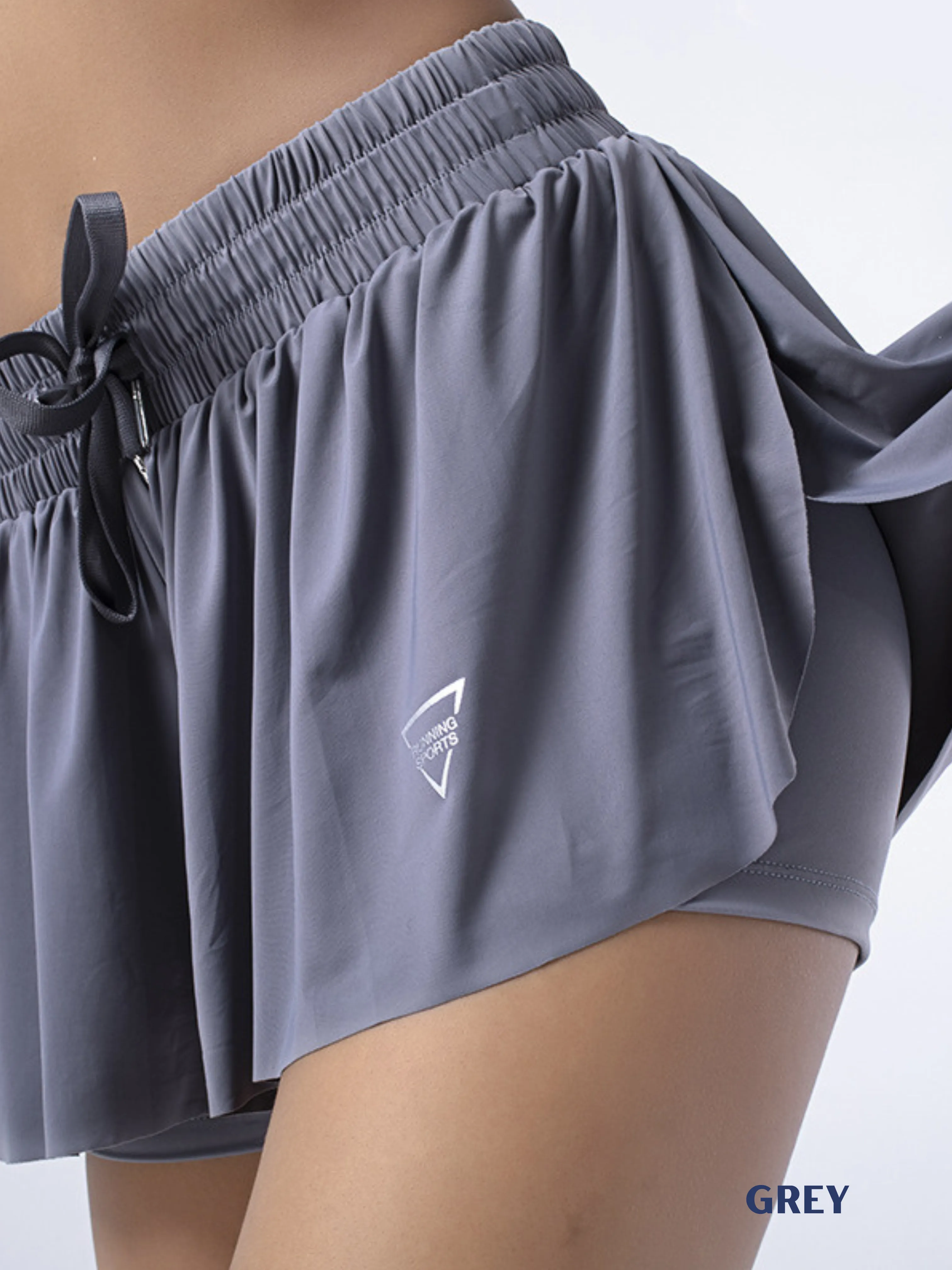 Urban Chic Skort. Double Flares. Tennis/Golf Skirt with built in Short. Athletic Skirt. Gift for Her.