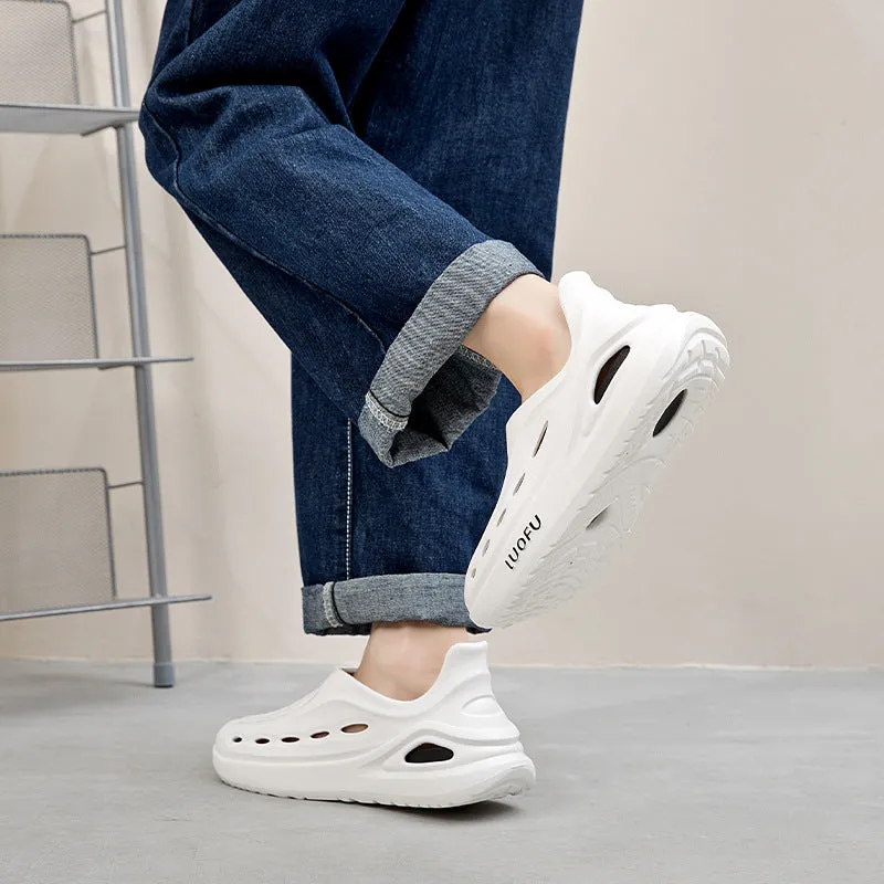 Women's Beach Sandals, Non-slip Whale Shark Sports, Outdoor Baotou, Detachable Soft-soled Couple Shoes