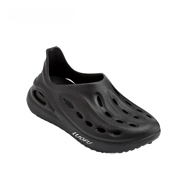 Women's Beach Sandals, Non-slip Whale Shark Sports, Outdoor Baotou, Detachable Soft-soled Couple Shoes