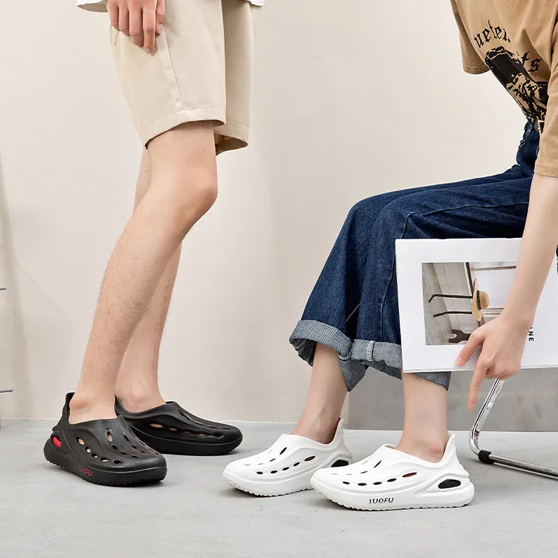 Women's Beach Sandals, Non-slip Whale Shark Sports, Outdoor Baotou, Detachable Soft-soled Couple Shoes