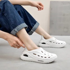 Women's Beach Sandals, Non-slip Whale Shark Sports, Outdoor Baotou, Detachable Soft-soled Couple Shoes