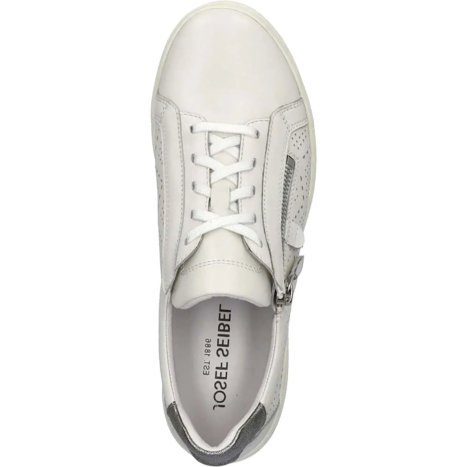 Women's Josef Seibel Caren 65 White/Platin Kombi Leather