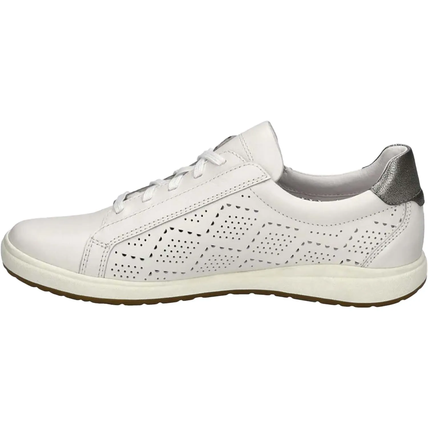 Women's Josef Seibel Caren 65 White/Platin Kombi Leather