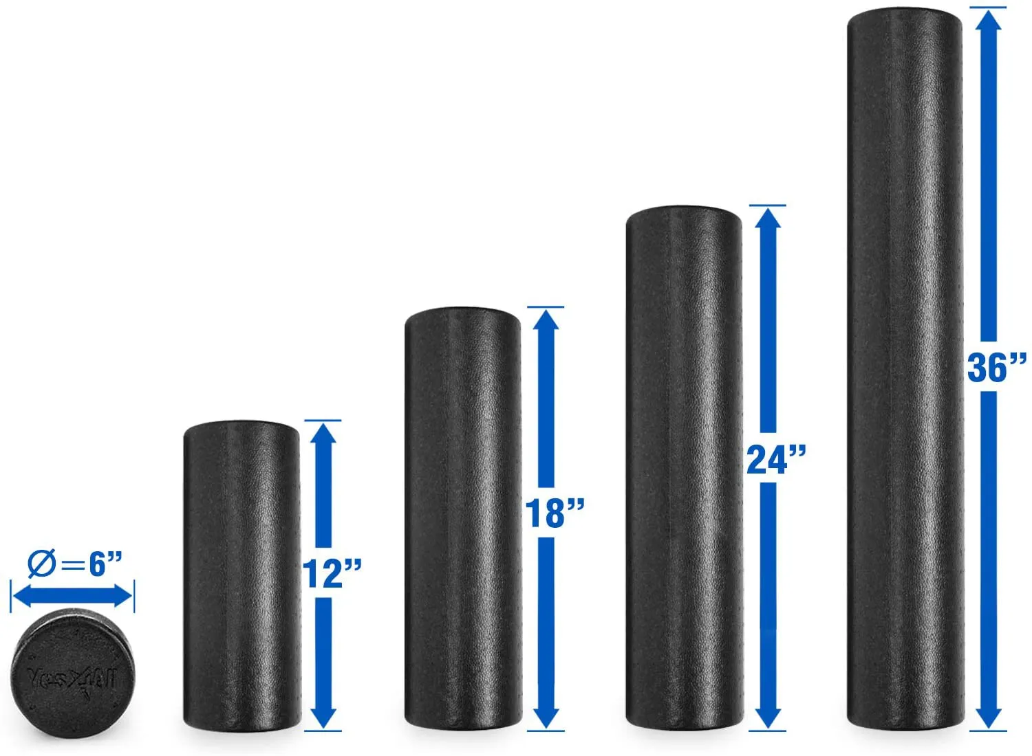 Yes4All EPP Exercise Foam Roller – Extra Firm High Density Foam Roller – Best for Flexibility and Rehab Exercises